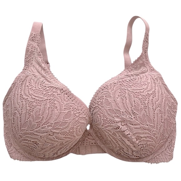 Auden Push up Plunge full coverage women’s underwire lace bra mauve size 36DD - Picture 1 of 7